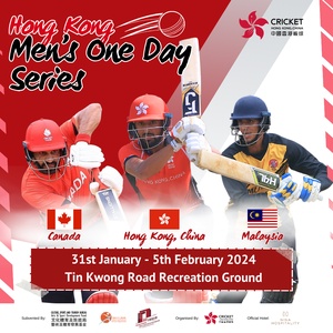 Malaysia, Canada and Hong Kong, China to contest men’s one-day series in Hong Kong