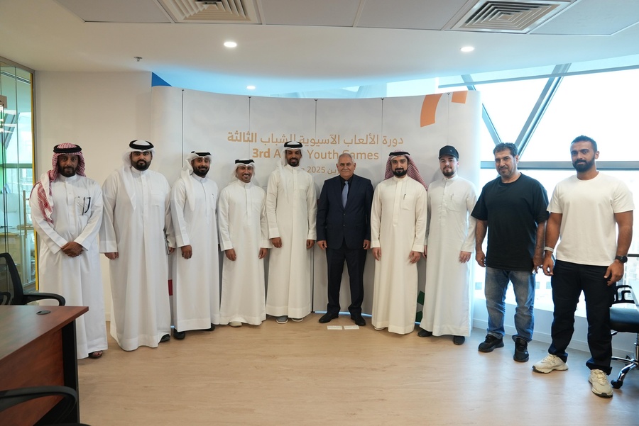 IWF President Mr. Mohammed Jaloud Al Shammari visits the AYG Executive Committee HQ.