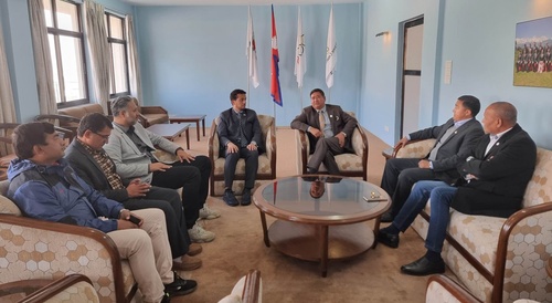 Nepal Olympic Committee President welcomes head of Asia Rugby