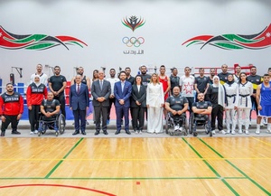 Jordan’s Crown Prince Hussein visits Olympic and Paralympic athletes