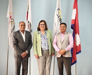 Nepal NOC receives World Triathlon President Marisol Casado