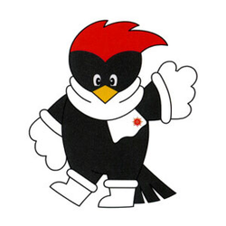 <div>
<p>The mascot, "Black Woodpecker," symbolizes the beautiful nature and rich culture of Aomori Prefecture.<br /><br />We hope our mascot, which is full of energy, charm and friendliness, to be the messenger to spread the energy of sports and the joy of interaction between human beings and nature to our friends in Asia and all over the world.<br /><br /></p>
</div>
<div>&nbsp;</div>