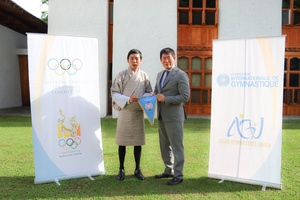Bhutan NOC President welcomes gymnastics leaders