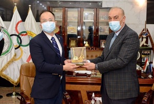 Iraq NOC chief Hammoudi receives assurance of Chinese sports support
