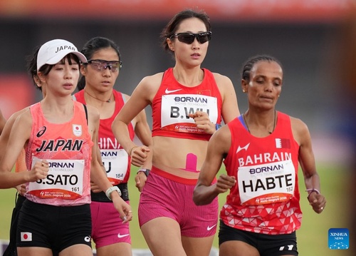 Bahrain claims historic marathon hat-trick as Habte dominates