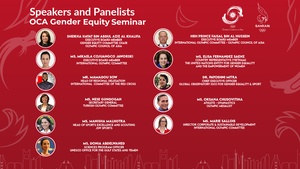 High-level panel of experts lined up for OCA Gender Equity Seminar in Bahrain