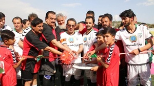 Afghanistan NOC President takes part in football friendly
