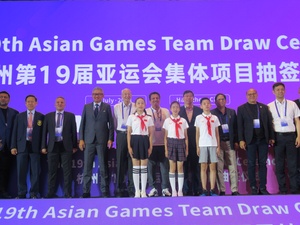 Draw for four Asian Games team sports takes place in Hangzhou