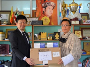 JICA presents 2,000 masks to Bhutan Olympic Committee