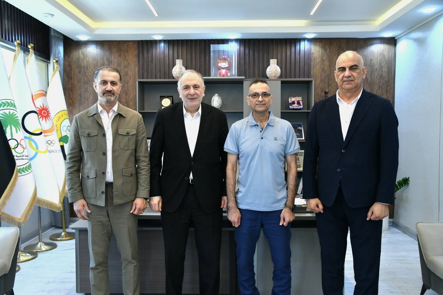 Iraq NOC Secretary General discusses basketball future with FIBA official