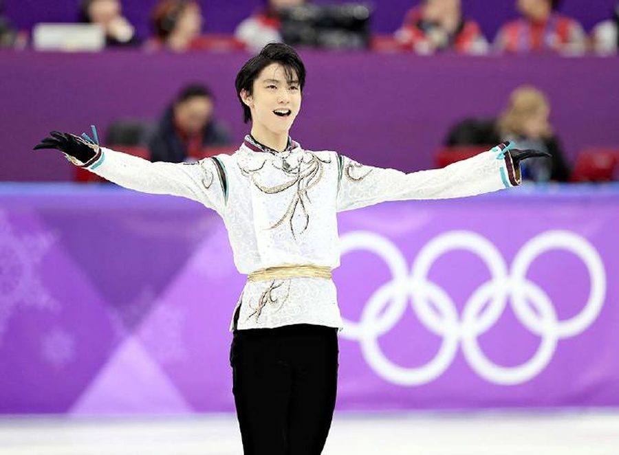 Japan’s 2014 and 2018 Winter Olympic figure skating champion Yuzuru Hanyu. © Japan News-Yomiuri