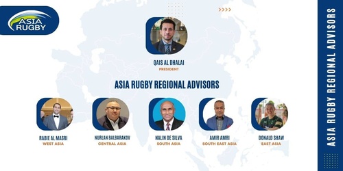 Asia Rugby appoints five regional advisors to President Qais Al Dhalai