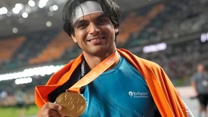 Chopra wins historic gold medal for India in men’s javelin at World Athletics Championships 2023