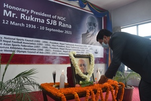 Nepal Olympic Committee pays fulsome tribute to former President Rukma SJB Rana