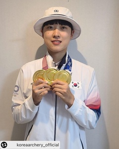 Archer An San completes golden hat trick for Korea