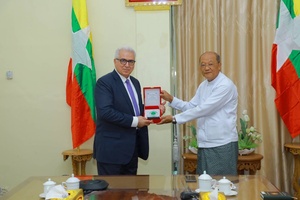 Asian Kickboxing President Nasser Nassiri visits Myanmar for top-level talks