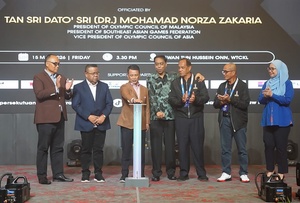 Malaysia NOC President officiates sepaktakraw world cup opening ceremony