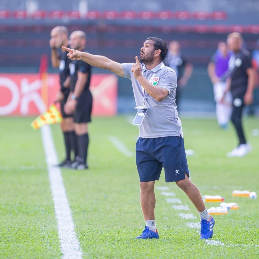 Maldives football coach Ahmed “Shakittey” Shakir. © images.mv