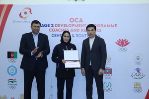 Iranian judo pair lauds OCA Development Programme for providing expert input