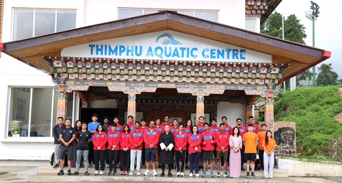 Bhutan NOC visits high-altitude swimming camp in Thimphu