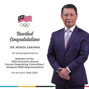 NOC Malaysia congratulates President Norza on ISSA EB appointment
