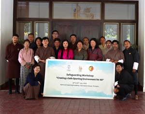 Bhutan NOC promotes safeguarding with two-day workshop