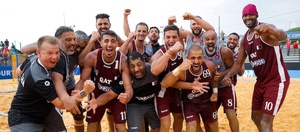 Qatar takes World Games silver in men's beach handball