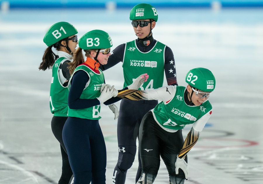 (From left): Kim Chan-seo (KOR), Diede Van Oorschot (NED), Jonathan So (USA) and Shogo Miyata (JPN). © Joe Toth for OISphotos.com