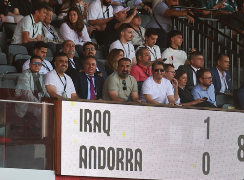 Iraq NOC President witnesses first FIFA World Cup warm-up for Lions of Mesopotamia