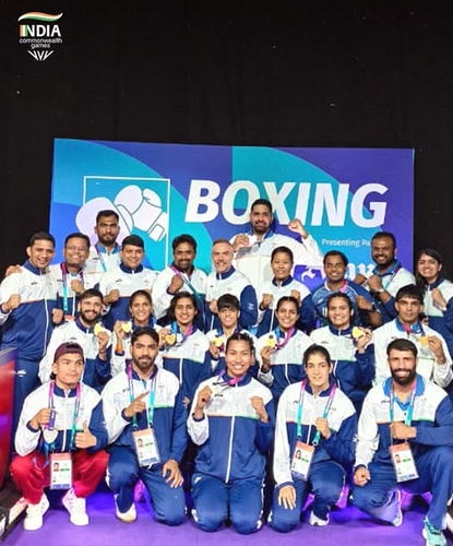 Boxing gold rush propels India into fourth place in Glasgow medal standings