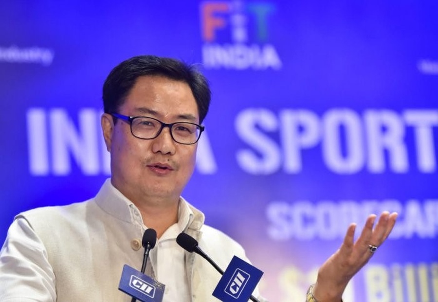 Indian Sports Minister Kiren Rijiju. © Press Trust of India