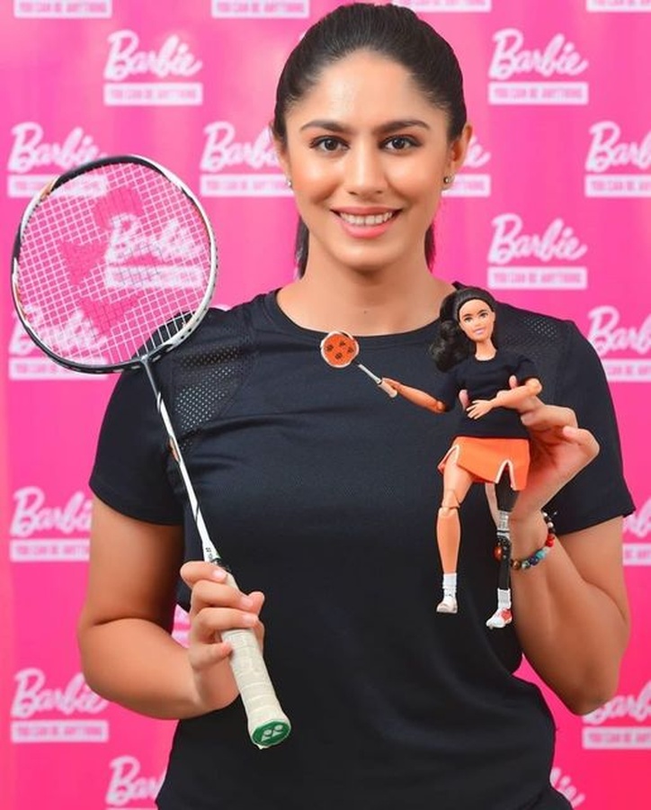 Indian para badminton world champion receives Barbie doll honour