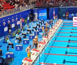 HRH Prince Jigyel attends international swimming awards ceremony in Singapore