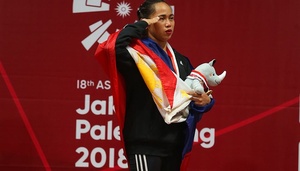 Asian Games champ Diaz arrives in Tashkent to complete Tokyo 2020 qualification formalities