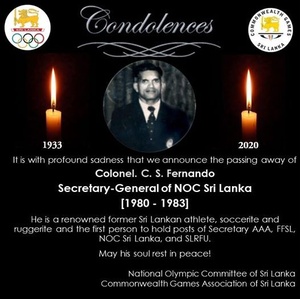 Former Sri Lanka NOC secretary general CS Fernando passes away