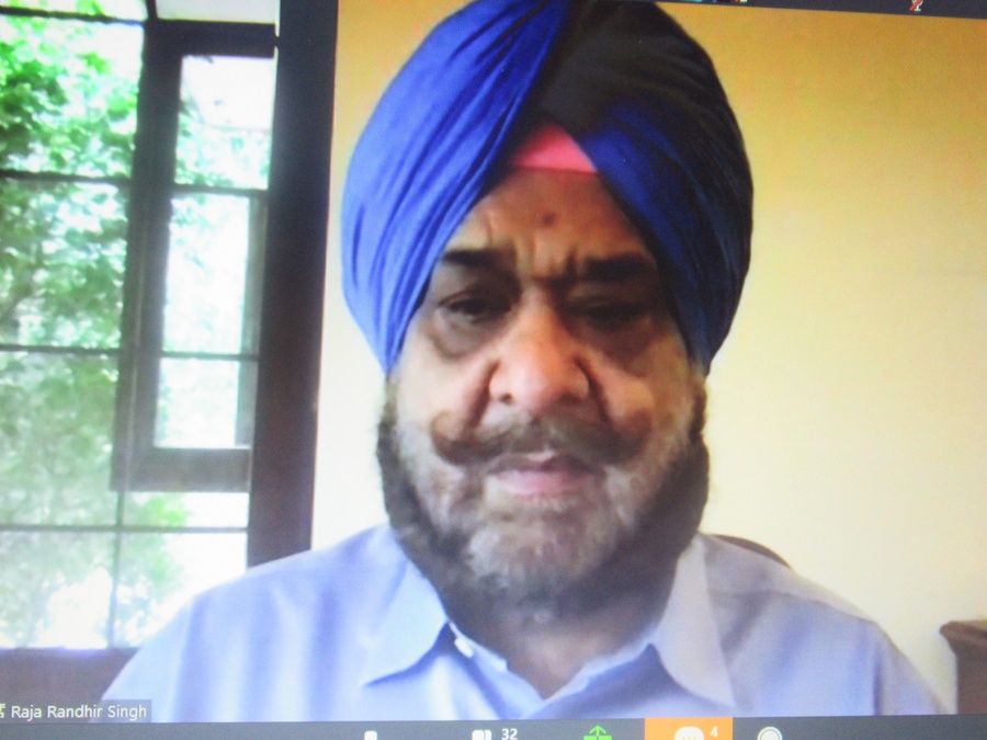 OCA Coordination Committee Chairman Raja Randhir Singh conducts the meeting.