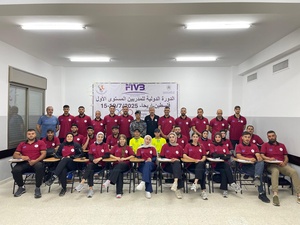 Olympic Solidarity volleyball course opens in Palestine