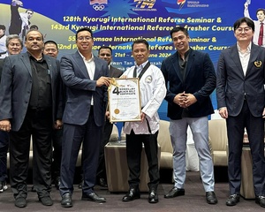 OCM President awarded taekwondo black belt honour