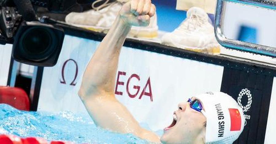 Wang Shun won Olympic gold in the 200m individual medley at Tokyo. © Jack Spitser/Spitser Photography