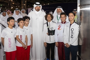 Sheikh Joaan attends Schools Olympic Programme closing day