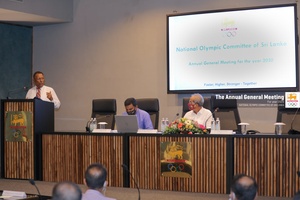 Sri Lanka NOC President calls for unity during AGM address