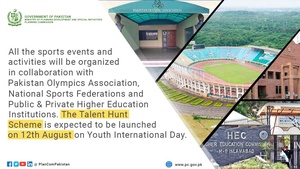 Pakistan Olympic Association lauds launch of Government’s Talent Hunt Scheme