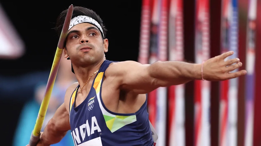 India’s Olympic javelin champion Neeraj Chopra has qualified by entry standard with a throw of 89.30 metres at the Paavo Nurmi Stadium in Turku, Finland on June 14. © Michael Steele/Getty Images/olympics.com