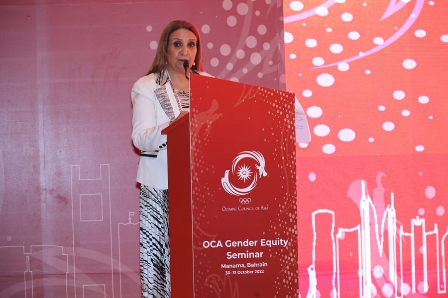 Sheikha Hayat stresses the importance of education in push for gender equity in sports