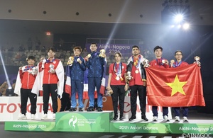 Thailand’s Wongkhamchan completes golden double in mixed doubles teqball