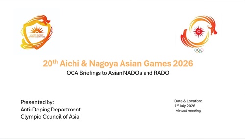 OCA reaffirms commitment to Clean Sport ahead of Aichi-Nagoya 2026