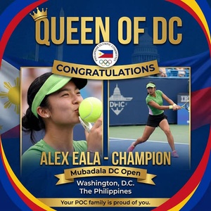Eala makes tennis history for Philippines in Washington DC