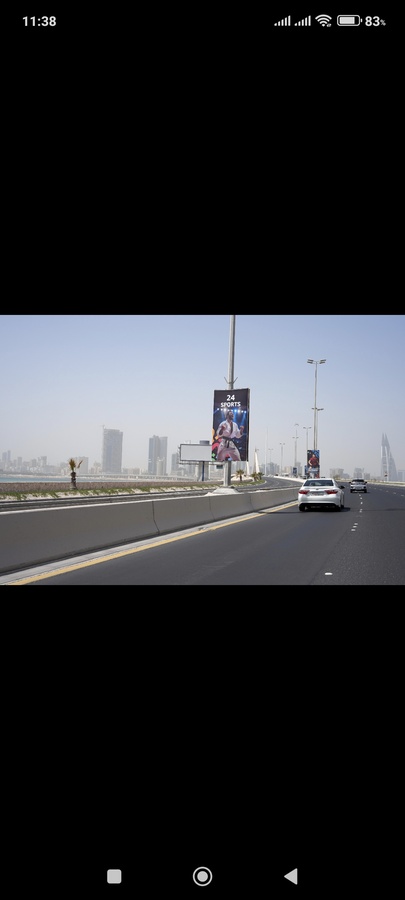 Advertisements have been installed along key public streets and major thoroughfares