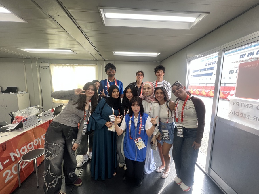 Young Reporters discover a shared home aboard Asian Games cruise ship