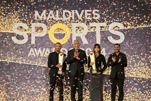 Table tennis players Fathimath Ali and Mohamed Ismail win athlete of the year titles in Maldives